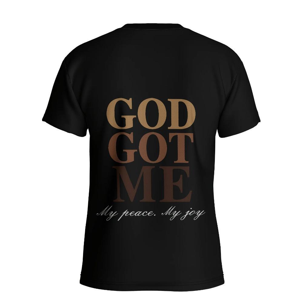 Men's Got Me Graphic Print T-shirt, Short Sleeve Crew Neck Tee, Men's Clothing For Summer Outdoor