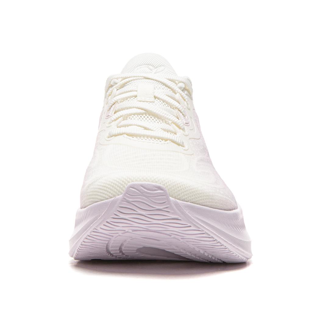 Li Ning Ling Bo V3 Thick Sole Height Increasing Versatile Soft Rebound Running Shoes Women Sneakers White Purple ARSW112-3