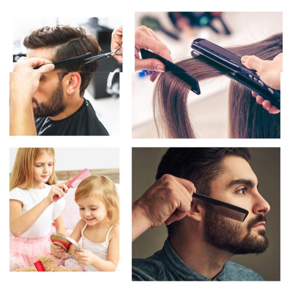 Peine Antiestático para Hombre Peine para Cortar el Cabello Cepillos para Peinar el Cabello Recto Peine Plano para Cortar Peluquero
