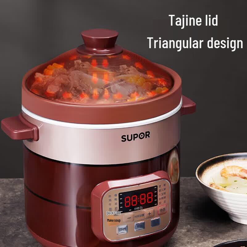 Supor 6L Smart Ceramic Electric Stew Pot CN plug (adapter included)