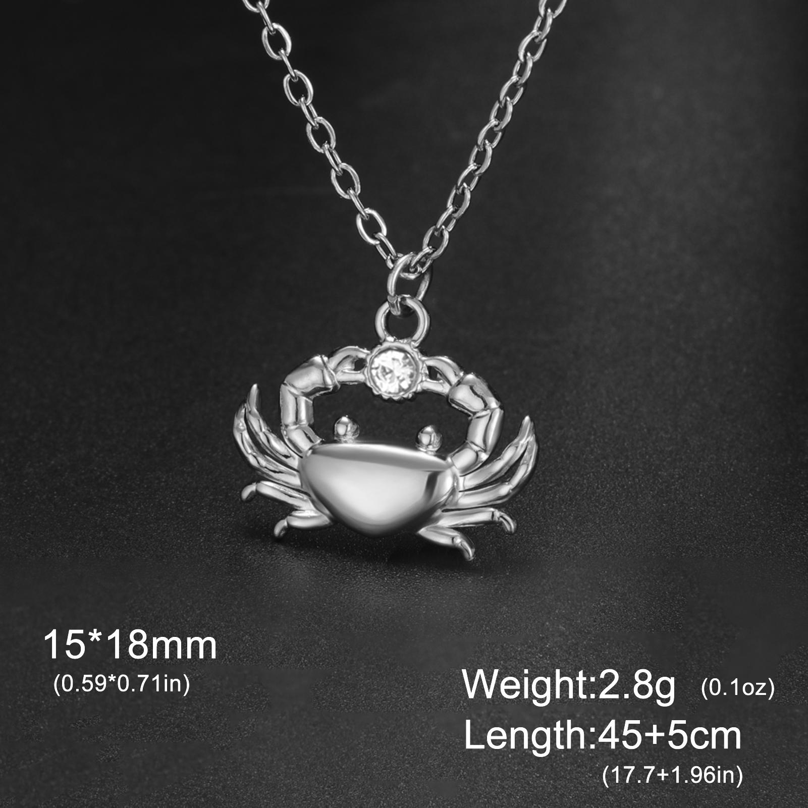 

Unift Boho Ocean Style Sea Crab Necklace for Women Stainless Steel Gold Color Aesthetic Fashion Beach Summer Jewelry Gift New