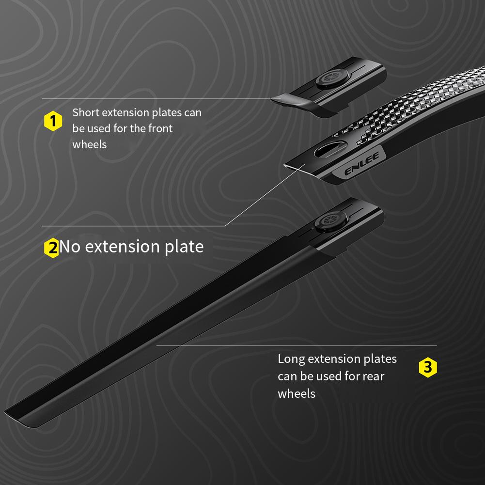 1/2pcs Bicycle Fenders Mountain Bike Mudguard Front Rear Tire Wheel MTB Bike Guard Fender for Front Rear Wheels Below 38mm
