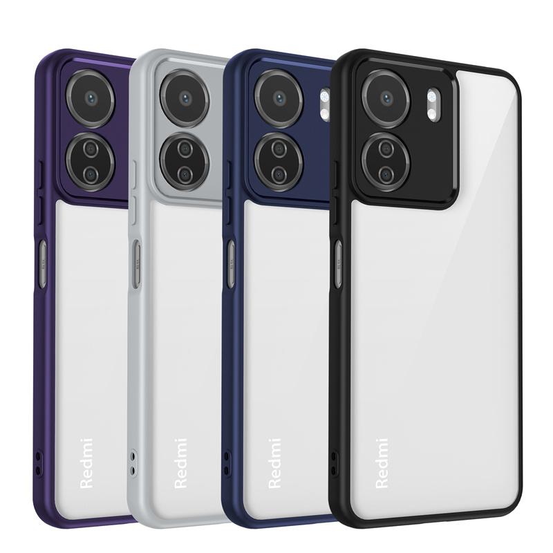 Transparent PC Soft TPU Cover For Xiaomi Redmi 13C 4G Poco C65 Case Clear Lens Protect Coque for Pocco Poko Little C65 Redmi13C