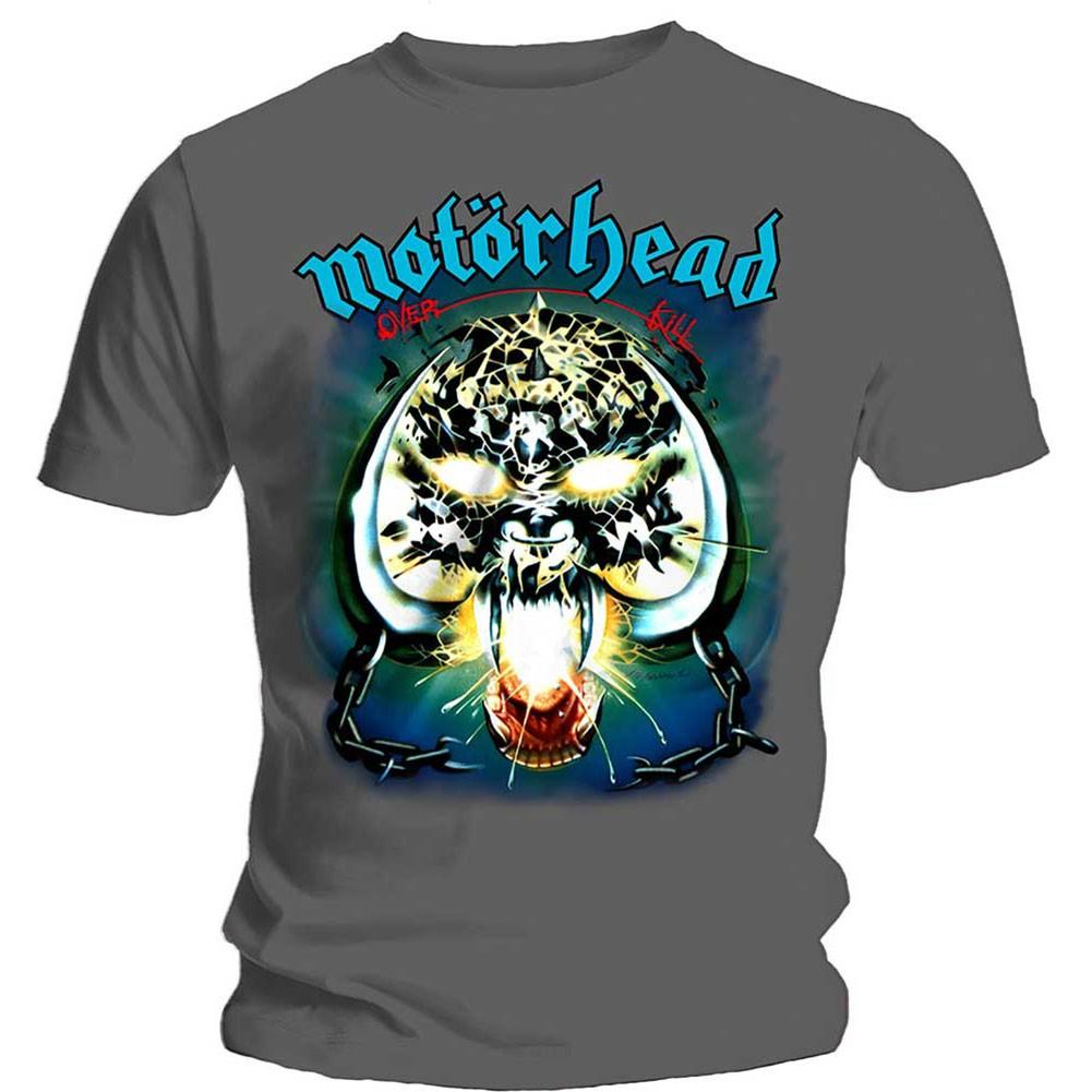 Men s Motorhead Overkill Slim Fit T-shirt Medium Charcoal S
