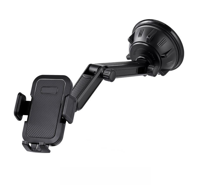Universal Adjustable Car Console Phone Holder with Suction Cup for Trucks & Ride-hailing Vehicles