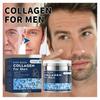 (Blue) Men Face Cream With Retinol Hyaluronic Vit E Firm Skin Moisturizing Smoothes Wrinkles Shrinking Pore