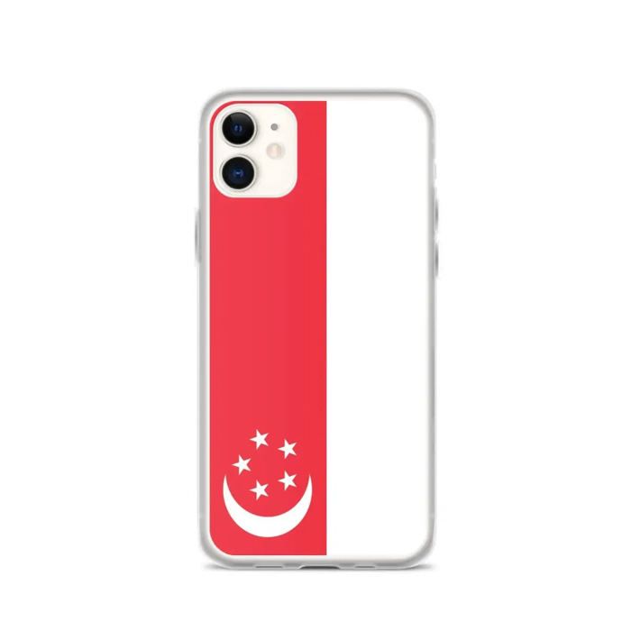 Coque - PIXELFORMA - iPhone 11 - Drapeau de singa - Silikonová polévka - Kompletní ochrana