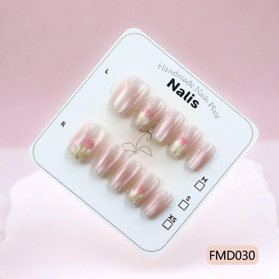Cat's Eye Model, Beautiful Temperament, Little Fairy, Royal Sister Style Nail Art, High-end Niche 10 Pieces, Sub-size Wearing Nail