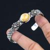 Daughters Day Deal Shiva Eye Shell Gemstone Bangle Jewelry 925 Sterling Silver