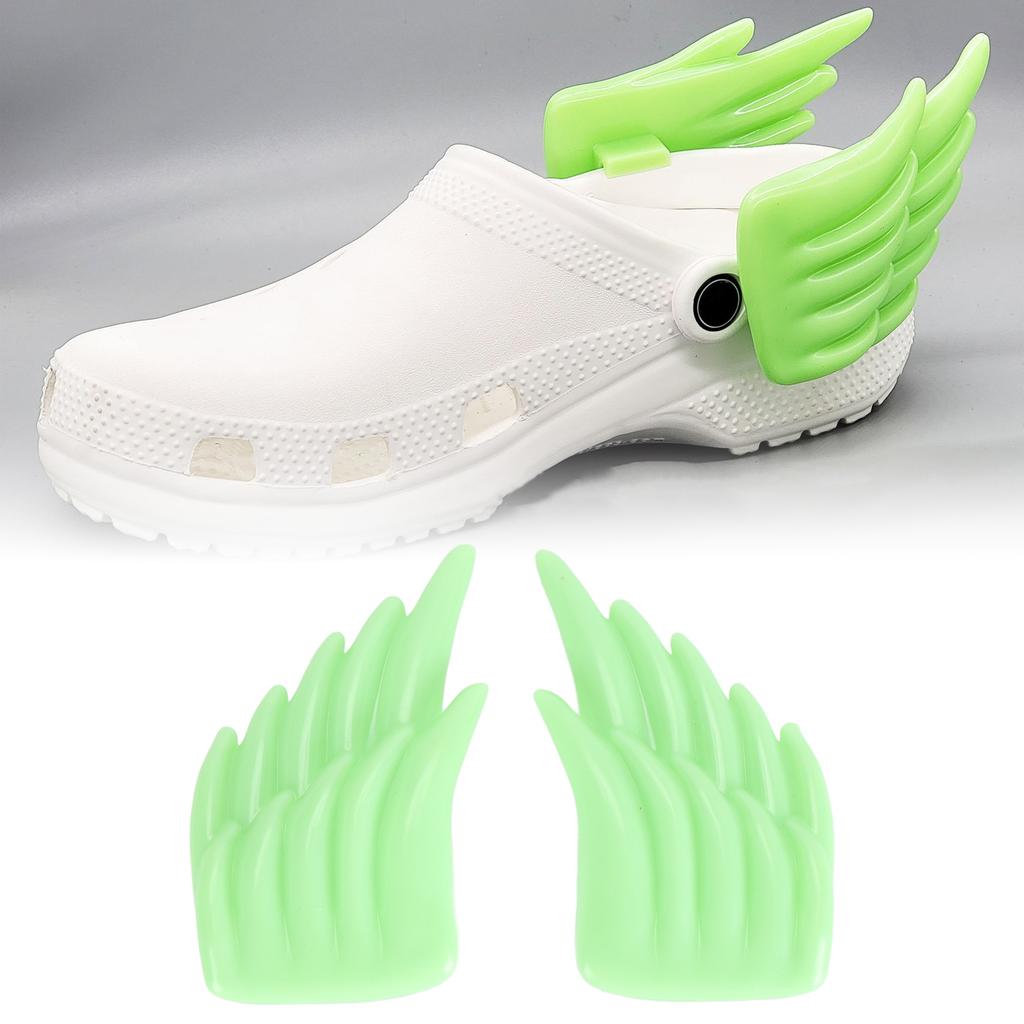 3D Wing Shoe Decor Innovative Shoe Accessory Tail Wing Pendant Shoe Attachment for Shoes with Holes