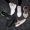 Men's Shoes Summer New 2024 Korean Edition Breathable Mesh Sports Comfortable Casual Shoes Men's Solid Color Shoes