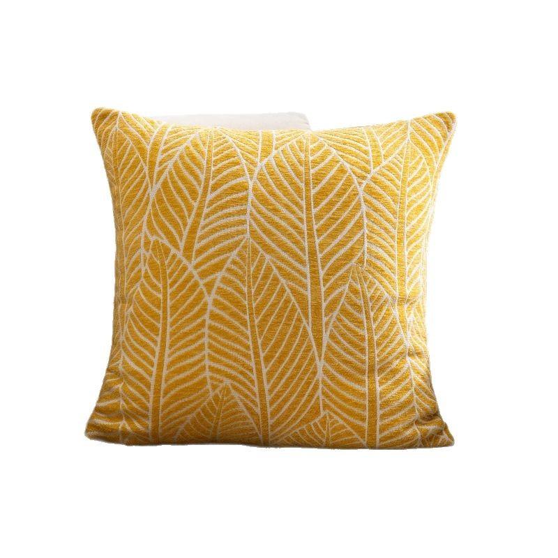 New Pillow Case Chenille Home Sofa Pillow Bedside Pillow Backrest Pad Waist Pillow Case Does Not Include Core