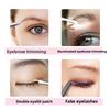 1pcs Hot Sales Portable Stainless Steel Button Cell Smart Design Eyebrow Hair Remove Tweezer with LED Light Makeup Tool
