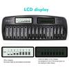 PL-NC31 Universal Intelligent Battery Charger Two 3 Inch LCD Display Speedy Smart Charger W/ 16 Battery Slots for 1.2V Ni-MH Ni-