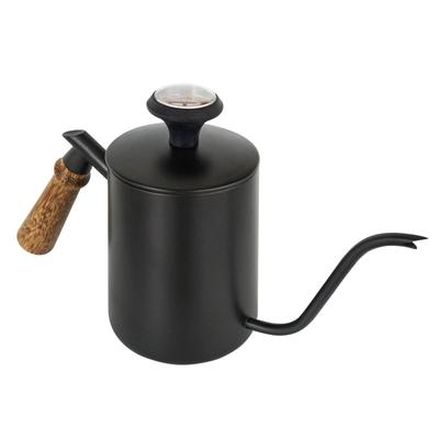 Thermomètre SOTECH, Bouilloire à col de cygne en acier inoxydable, Cafetière à goutte, Bouilloire à café (600ml/20oz) avec Bouilloire à Verser