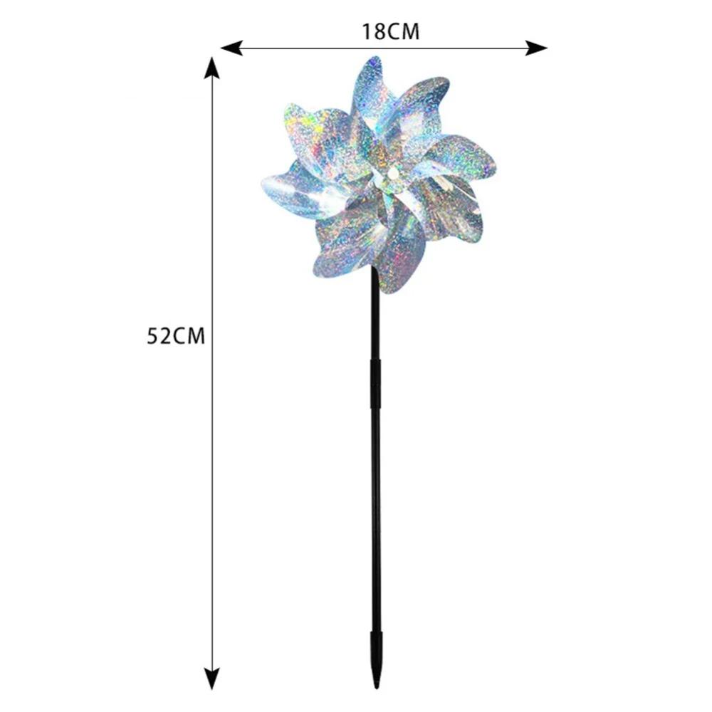 2/10pcs Bird Repeller Child Windmill Garden Orchard Protection Reflective Windmill Bird Repellent Anti Birds Windmill Spinner