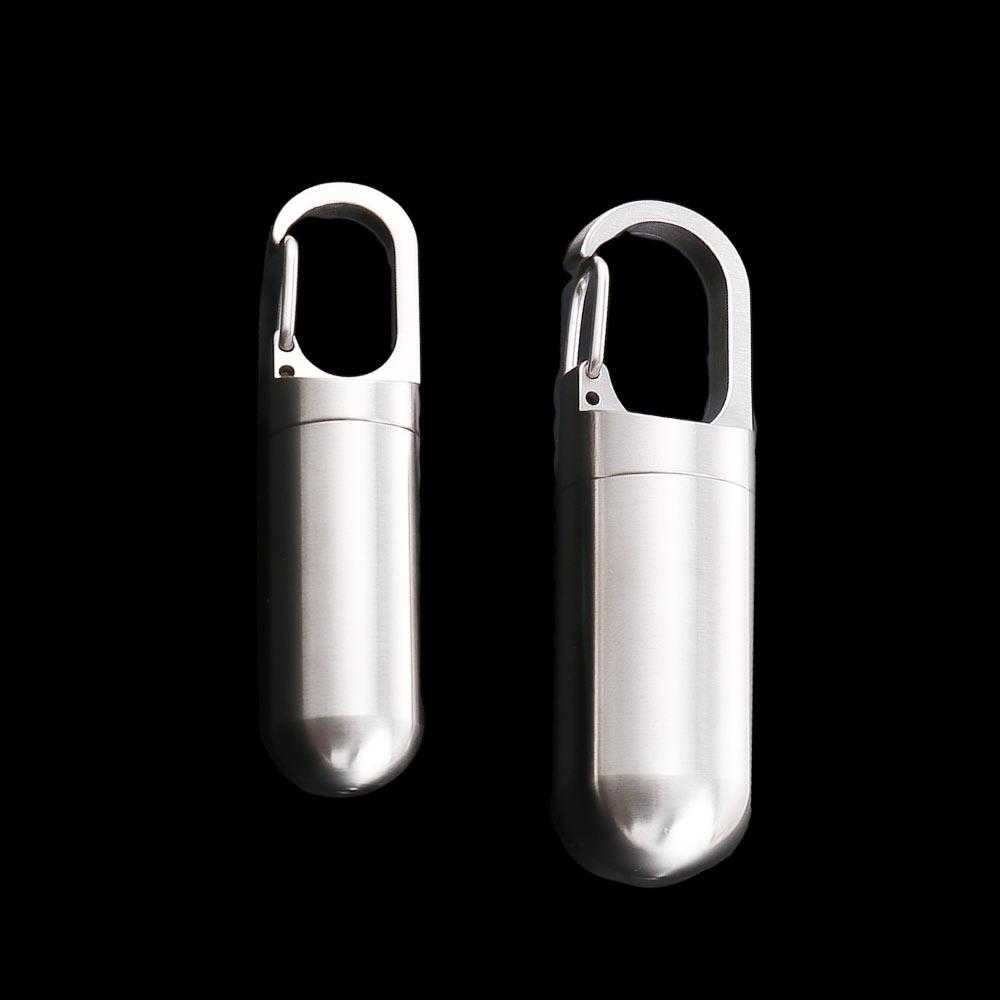 Pill Tablet Container Stainless Steel Pill Organizer Pill Box Travel Pill Case Granule Storage Box