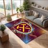 Tappeto in Velluto di Cristallo con Stampa del West Ham United Football, Comodo Assorbente d'Acqua Antiscivolo Tappeto per Pavimenti Interni