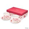 Disney in Pair of Porcelain Cups and Saucers in a Special Official Disney Alice in Wonderland Popular Perfect [Keiuno] "Alice Wonderland" Box.