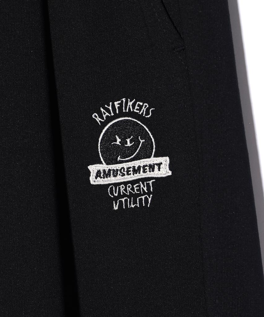 RAYFIKERS Wicked Smile One-Pleat Sweat Shorts Black (Mo7Pu493-076)