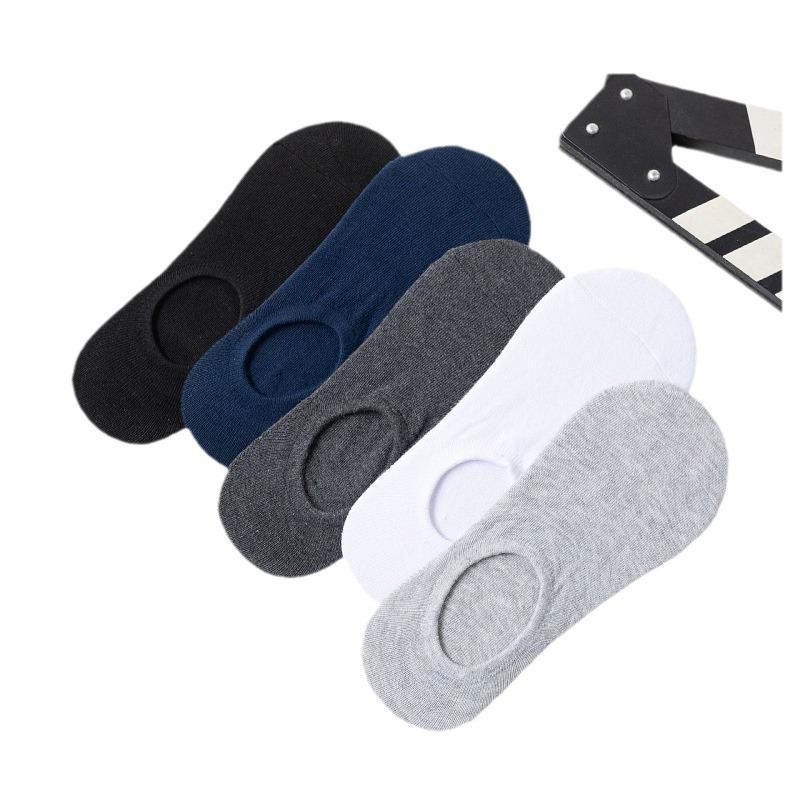 Men's Low-Cut Breathable Spring & Summer Anti-Odor Socks - Sweat-Absorbent, Thin, Shallow Boat Style