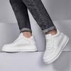 Lift Sneakers Leather Elevator Shoes Men  Height Increase Insoles 6cm Women Plus Size 36-46