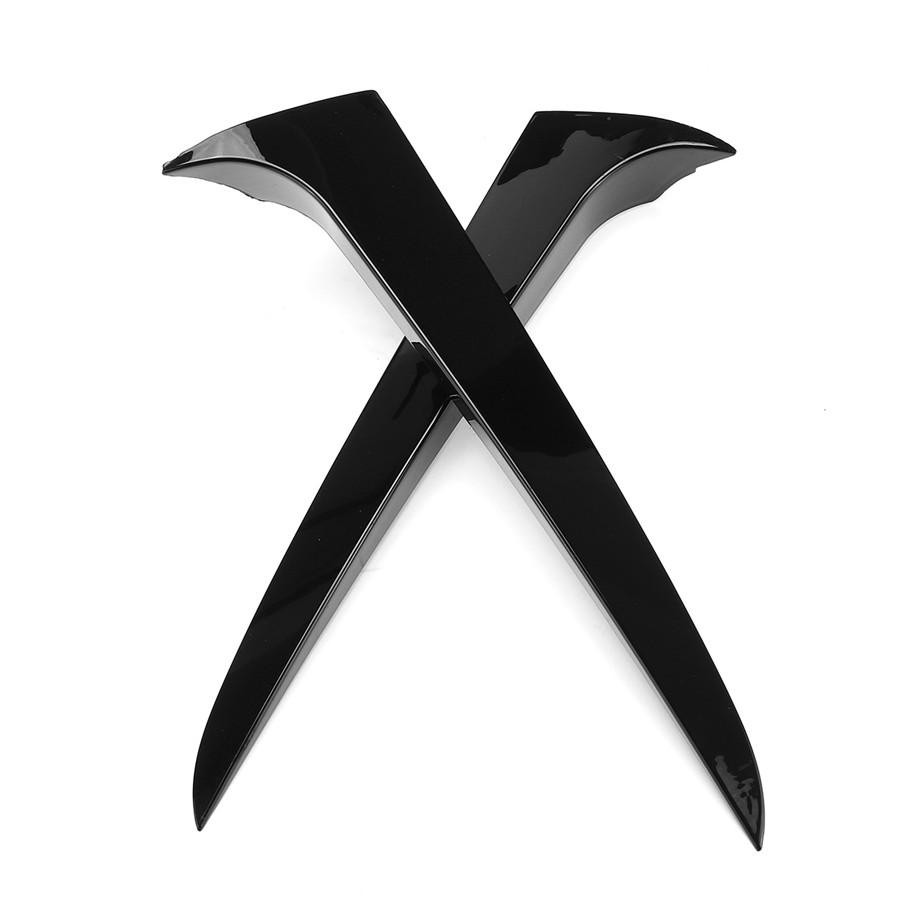 2pcs Gloss Black Rear Window Spoiler Side Wing Cover Trim For BMW X3 F25 2011-17