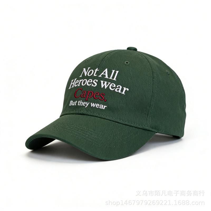 Spring and summer new letter embroidered baseball cap men's and women's fashion versatile trend sun hat travel sun protection cap