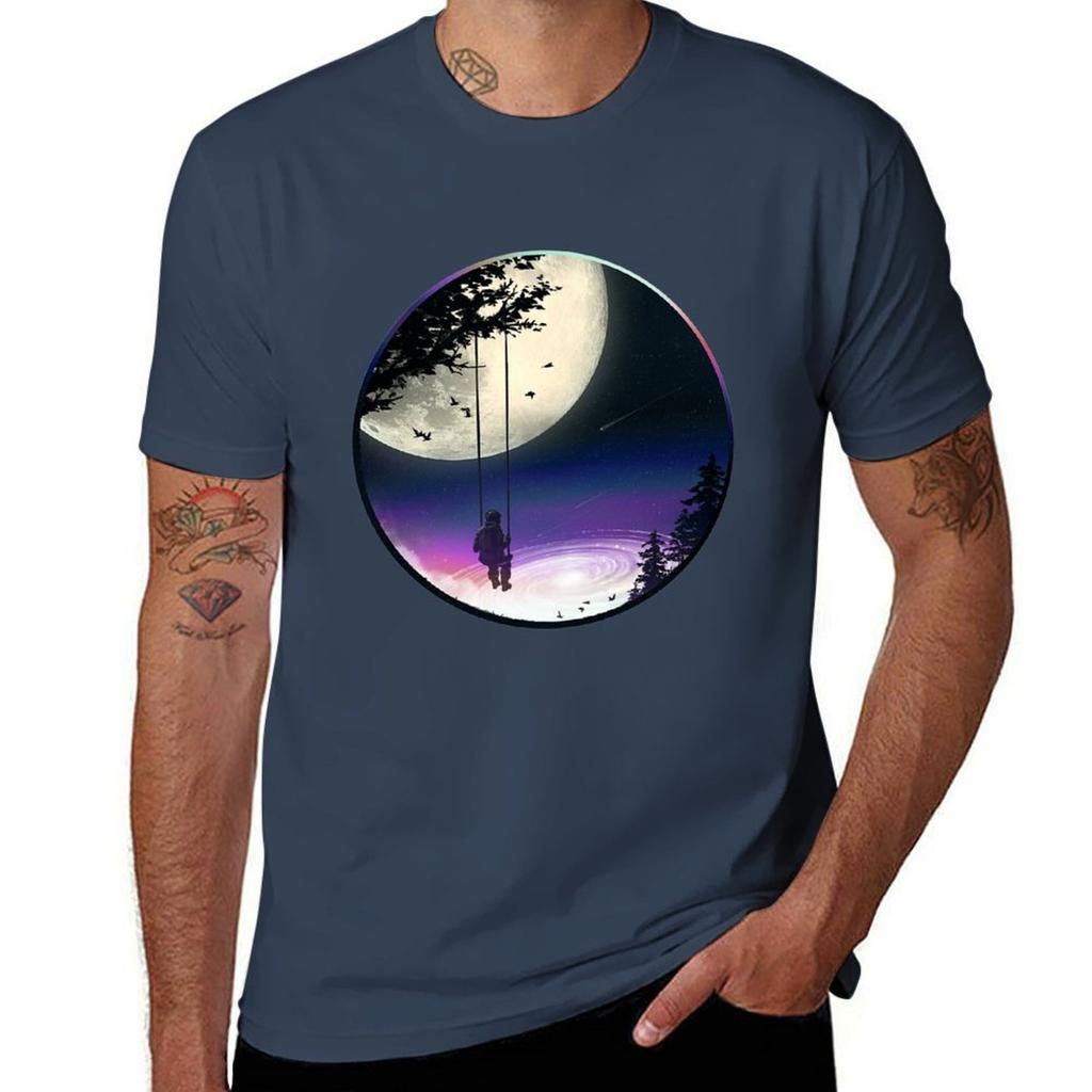 Moon Gazer Tshirt Fashion Pattern Printed Tee Shirt