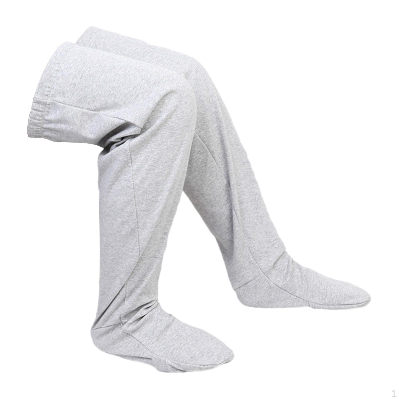 

Sleep Socks Leg Warmers All Seasons Universal Elastic Stockings Foot Cover for The Aged Women сірий колір