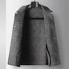 Autumn and Winter Wool Woolen Lapel Tooling Middle-aged and Young Business Leisure Double-sided Woolen Thermal Jacket