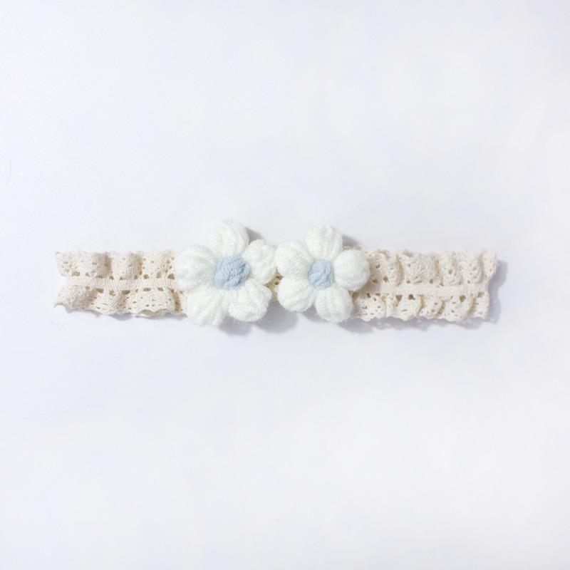 New lace baby headband, cute flower children's headscarf, thin soft baby hair accessories