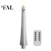 Battery Operated Halloween Decor Ghost Flameless Taper Candles, Flickering Candle Light with Indoor Table Centerpieces Remote, Real Wax 3D Wick