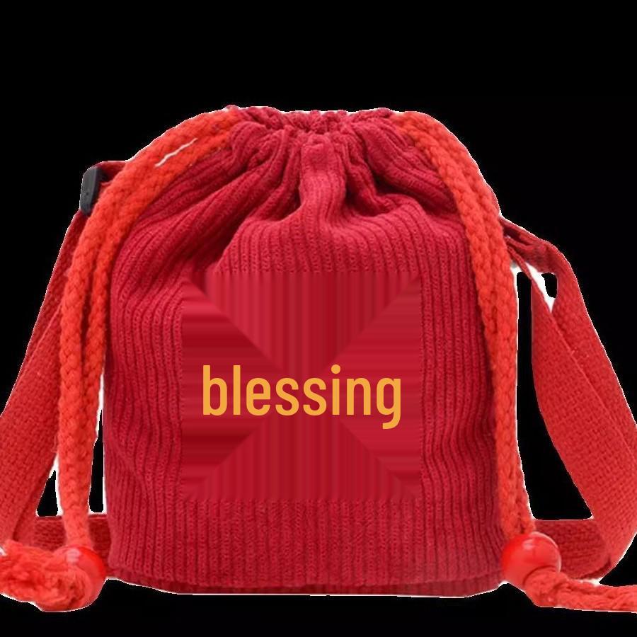 Large Capacity Crossbody Coin Purse for Kids - Cute Chinese New Year Design