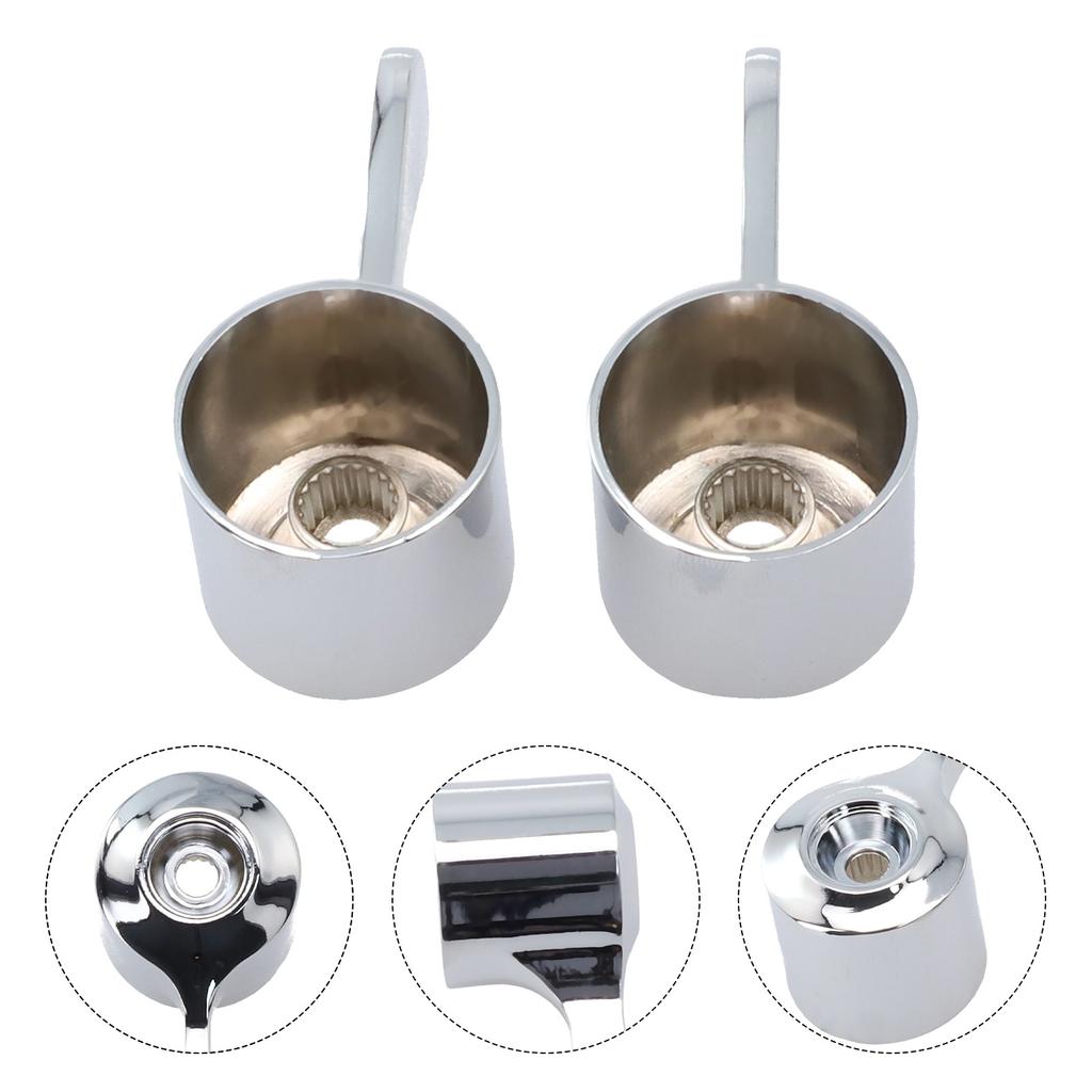 Parts Suitable Supply Useful Brand New Basin Sink Tap Lever Head 1/4 Turn 2 Tap Hole Accessory Bathroom Conversion