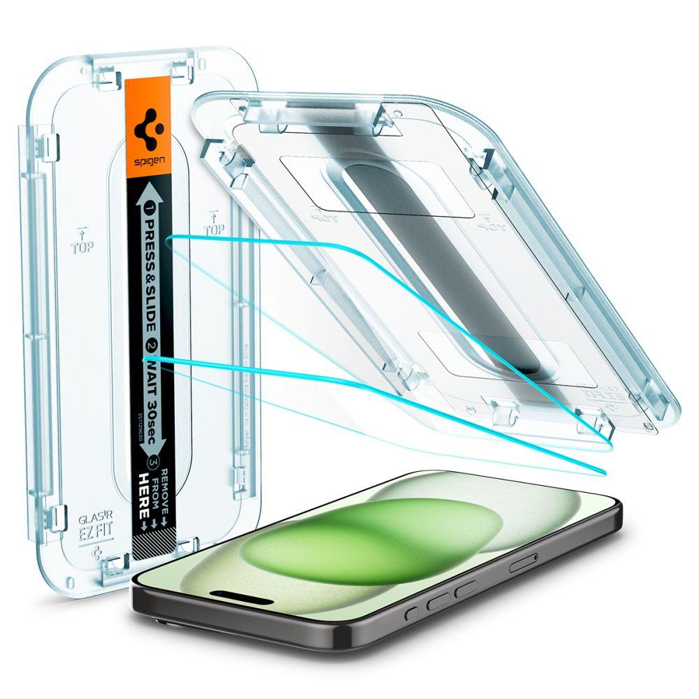 Szkło Hartowane Spigen Glas.tr Ez Fit 2-Pack Iphone 15 Plus Clear