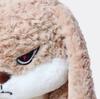35Cm Angry Rabbit Plush Toy Cute Animal Plushie Doll Kawaii Stuffed Soft Toys Model Give Children Birthday Gifts Cute Ornament