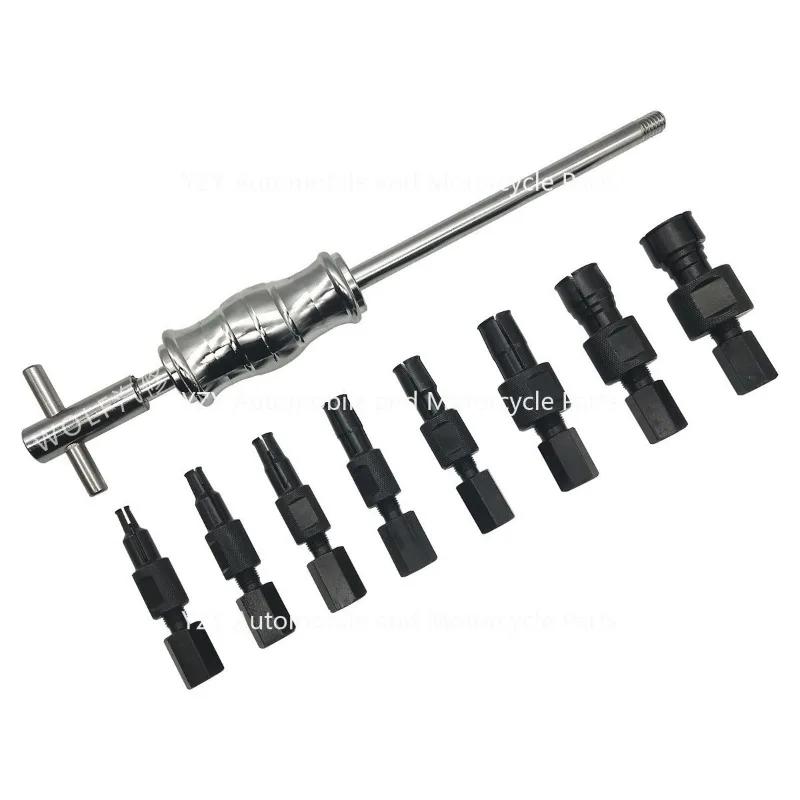 Extractor de rulment interior din 9 bucăți, extractor de set de ciocan culisant Peilin cu gaură interioară, extractor de rulment interior de demontare, extractor