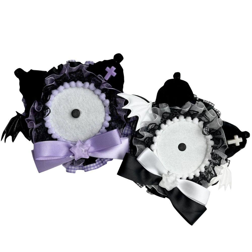 Bow Magnetic Anime Badge Holder Lace Cat Ears Badge Flower Lovely Pins Display Base  Badge Display