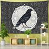 Crow Pattern Tarot Card Tapestry Wall Hanging Tapiz Hippie Witchcraft Mystery Constellation Art Dormitory Home Decor