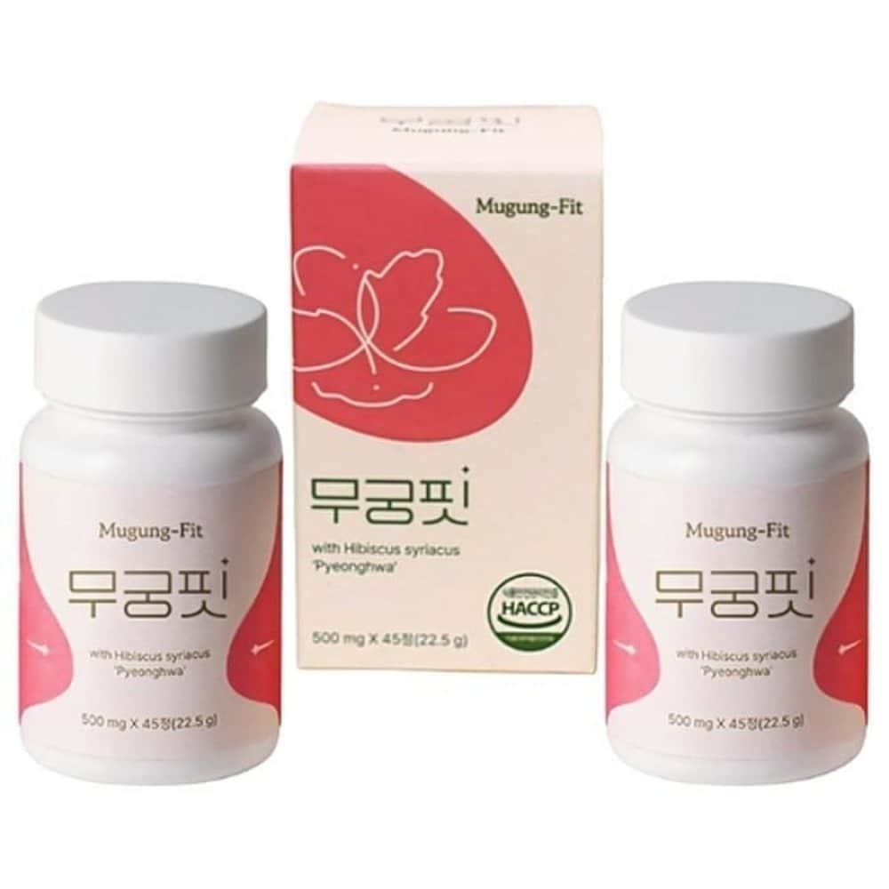 

MUGUNG FIT Mugunghwa 500mg 45 tablets. 2 boxes