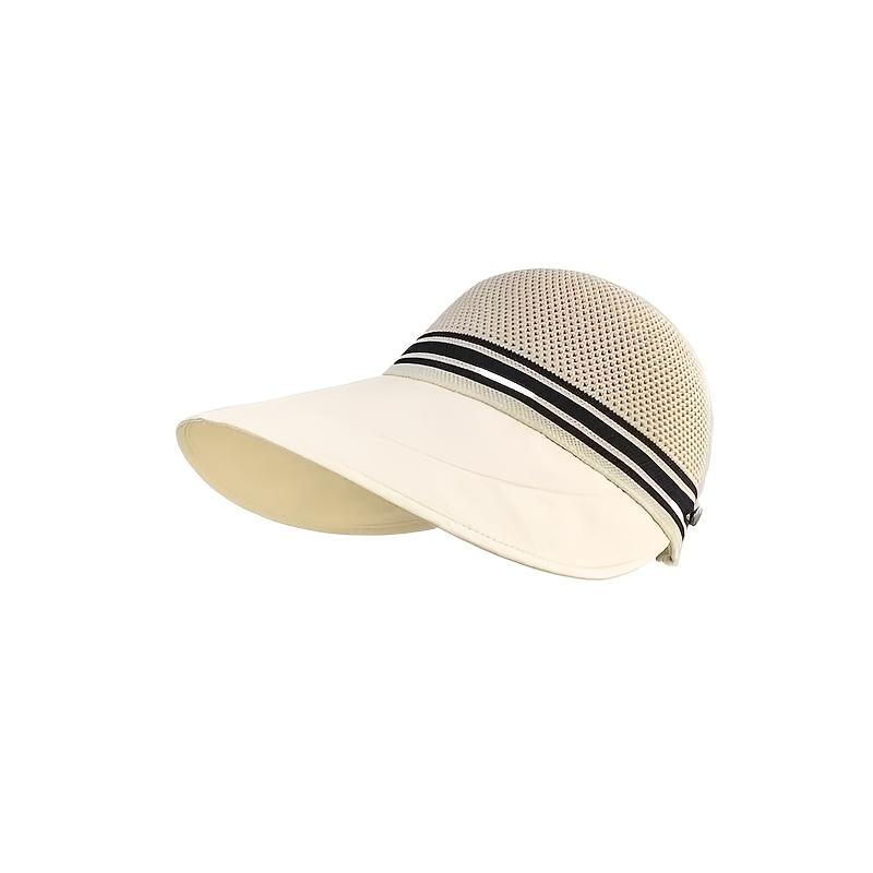

Women Mesh Sun Hat Wide Brim Breathable Summer Visor Beach UV Protection Cap 1 piece pack покинуть белый