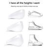 Invisible Height Increase 2-3Cm Silicone Socks Gel Heel Pads Orthopedic Arch Support Heel Cushion Insoles Foot Massage Pad