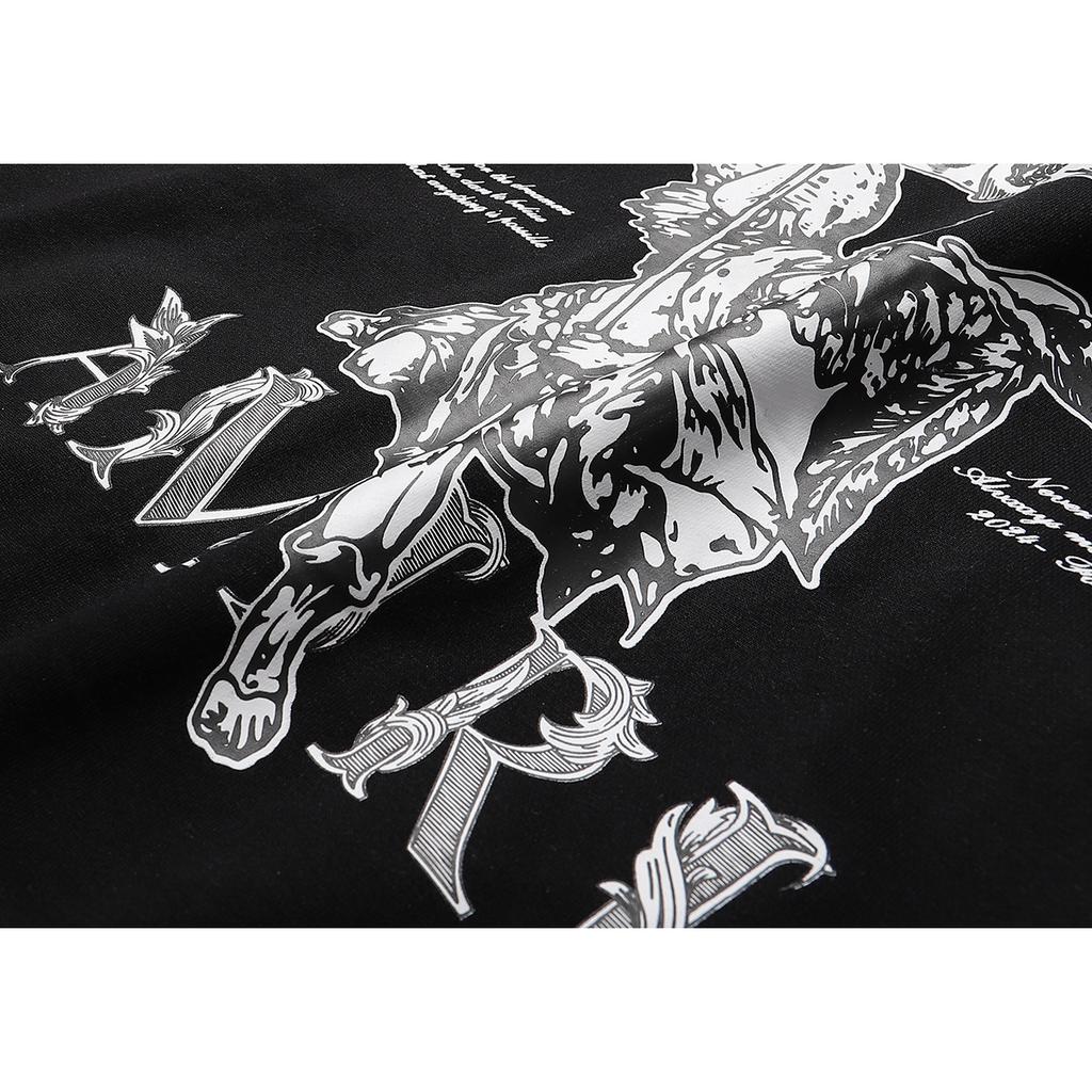 886 Amiri Spring and Autumn Loose Plus Size Thin High-quality Cotton Hooded Couple Hoodie