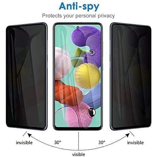 Film de protection en verre trempé - BOOLING - Compatible Samsung Galaxy A21s - Lot de 2 - Anti-espion - Dureté 9H