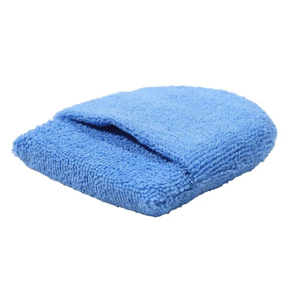 2 PCS Microfiber Car Polishing Sponge U Shape Car Wax Applicator Mitts  Car Detailing Care Tool