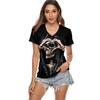 Summer Fashion Women's Halloween Skull Bixin Digital Printing Casual Women's Shirt