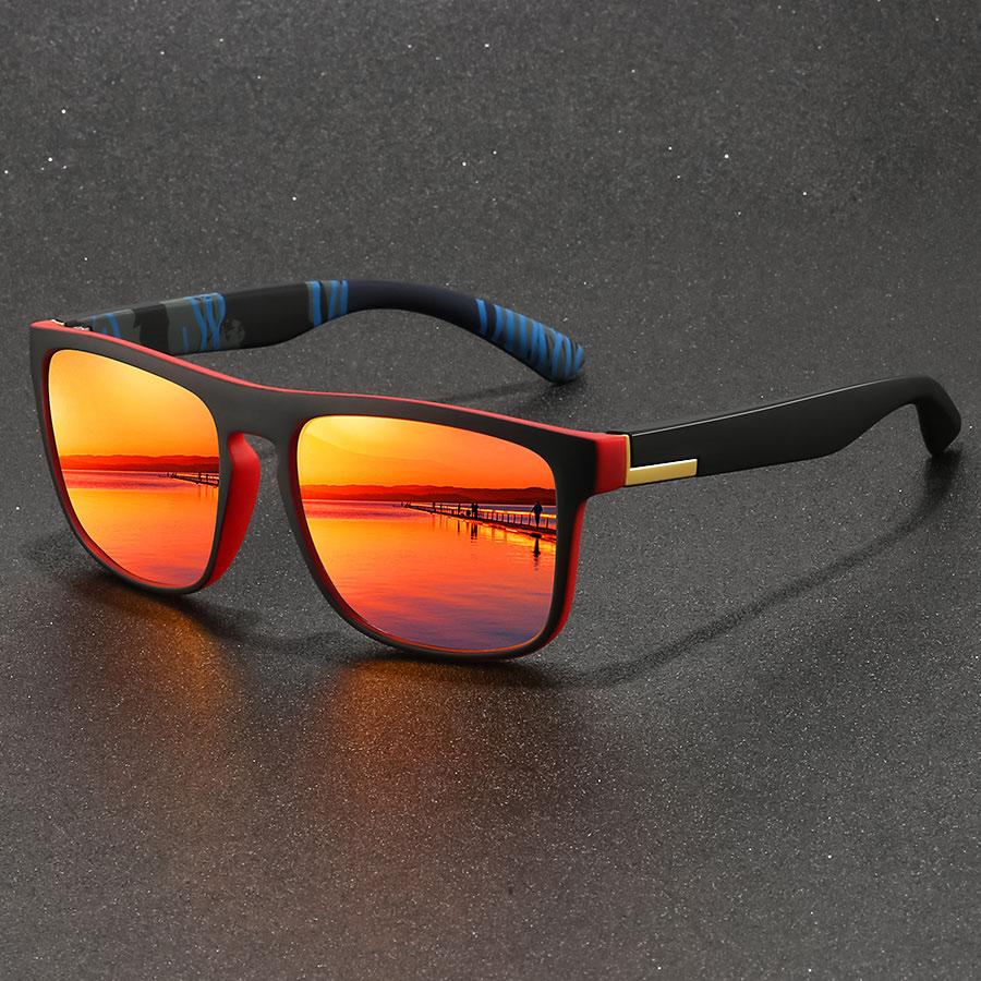 Fashion Vintage Square Sport Sunglasses Men Women Fishing Driving Man Luxury Brand Designer Sun Glasses Anti-Glare Eyewear Uv400