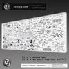 HYBXAXC Equation Large Mouse Pad Gamer Math Chemistry Physics Objects Accessories Teclado Mat Deskmat Laptop Extended Mousepad
