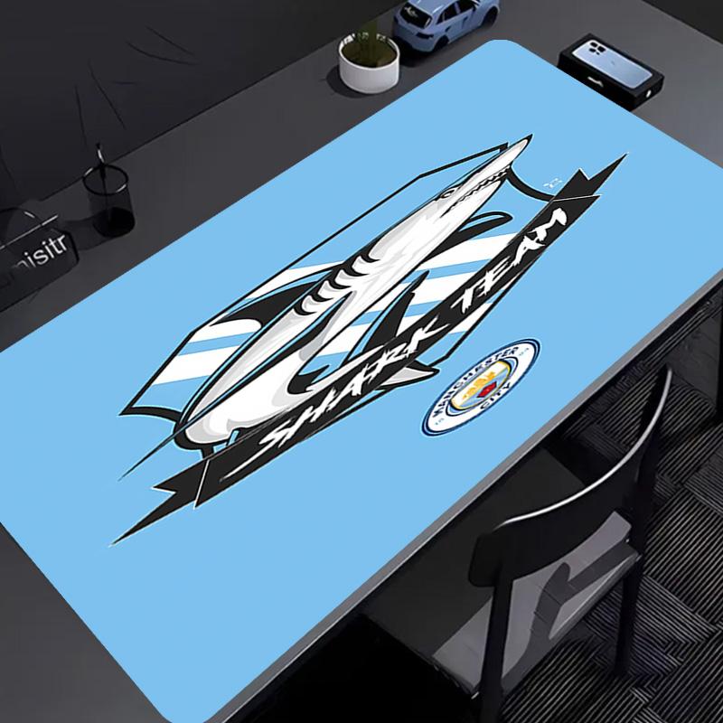 Manchester City Football Club Mauspads - Rutschfeste Gummibasis, Glatte Oberfläche für Arbeit, Gaming, Büro und Zuhause, Schreibtisch-Mauspad